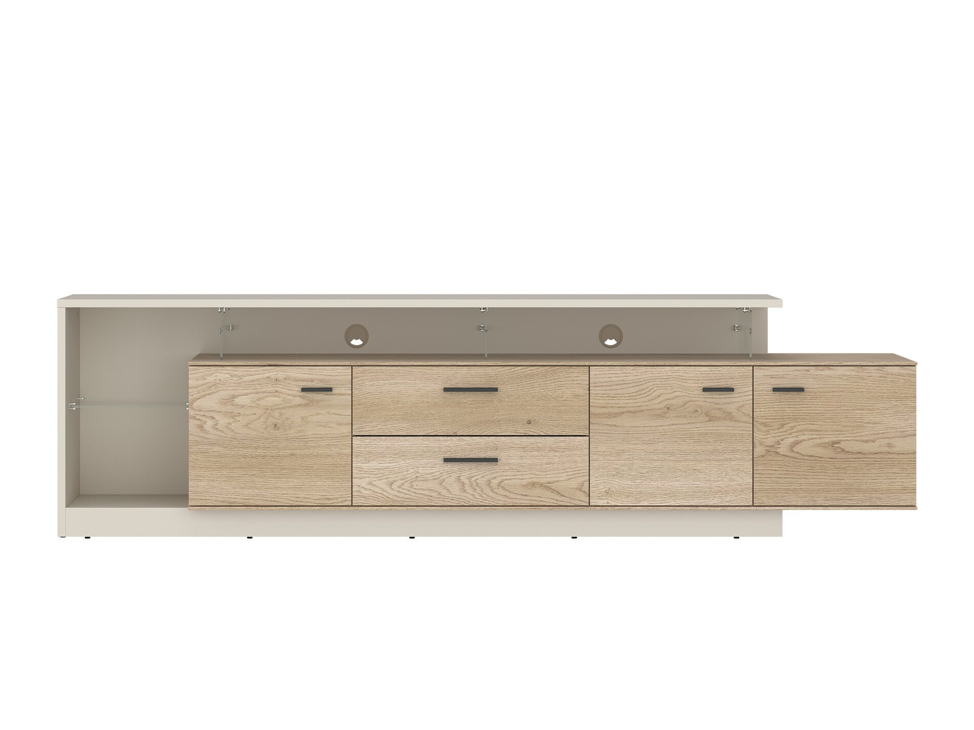 Mueble TV Ontario 138 (Cachemira + Roble Sonoma)