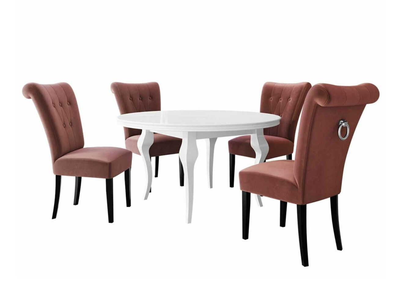 Conjunto de comedor Racine 143 (Plata)