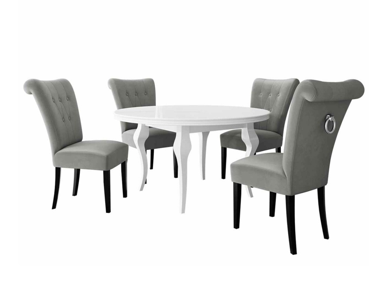 Conjunto de comedor Racine 143 (Plata)