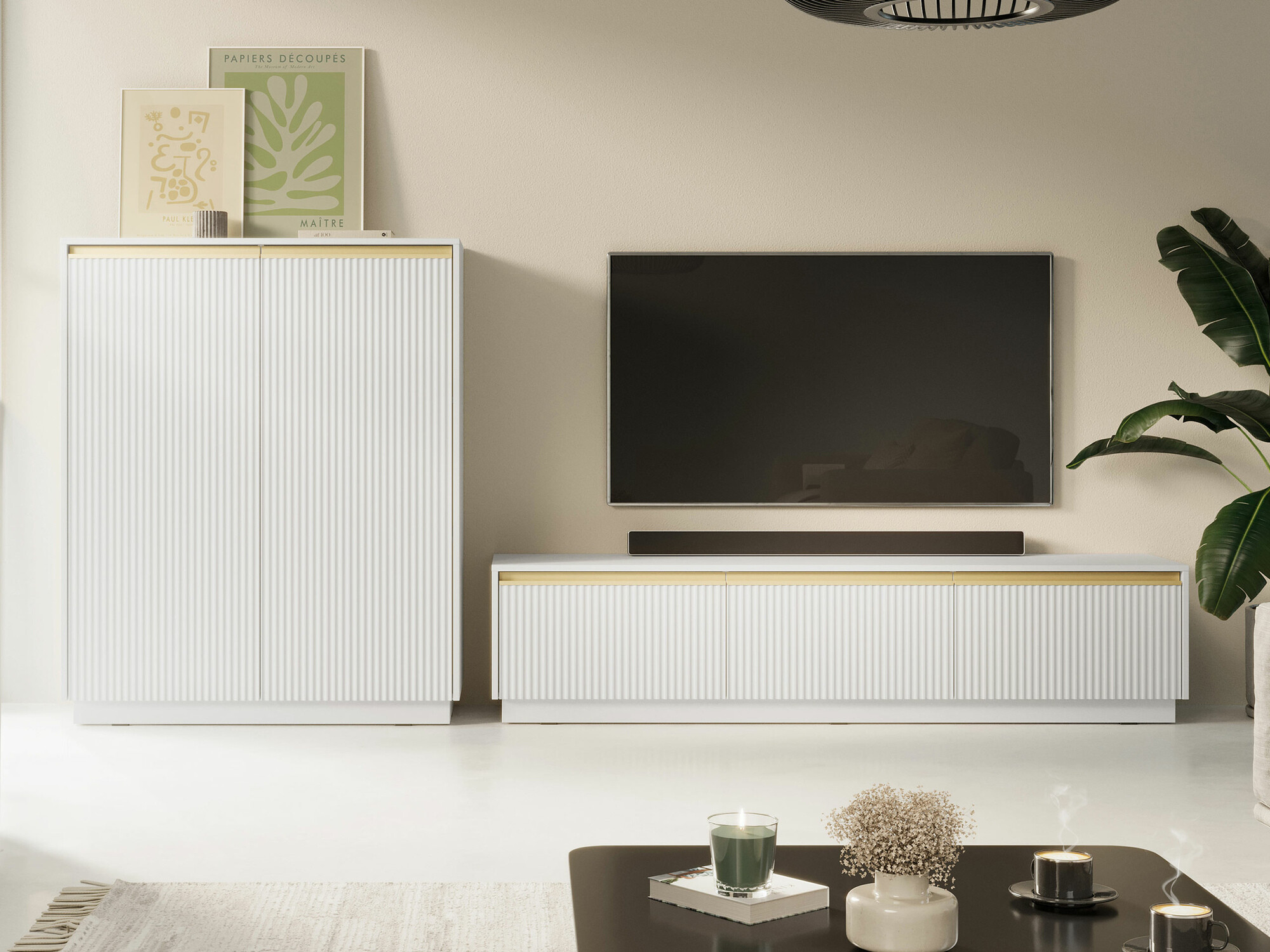 Mueble TV Sorbela 103 (Blanco)