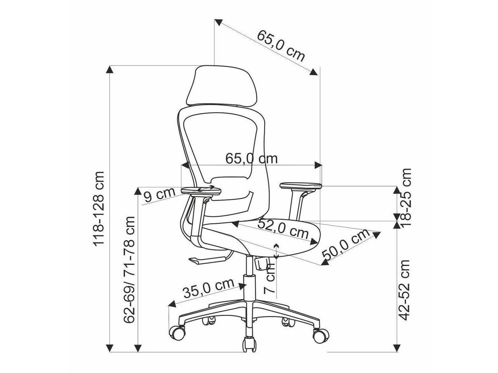 Silla de oficina Houston 1878