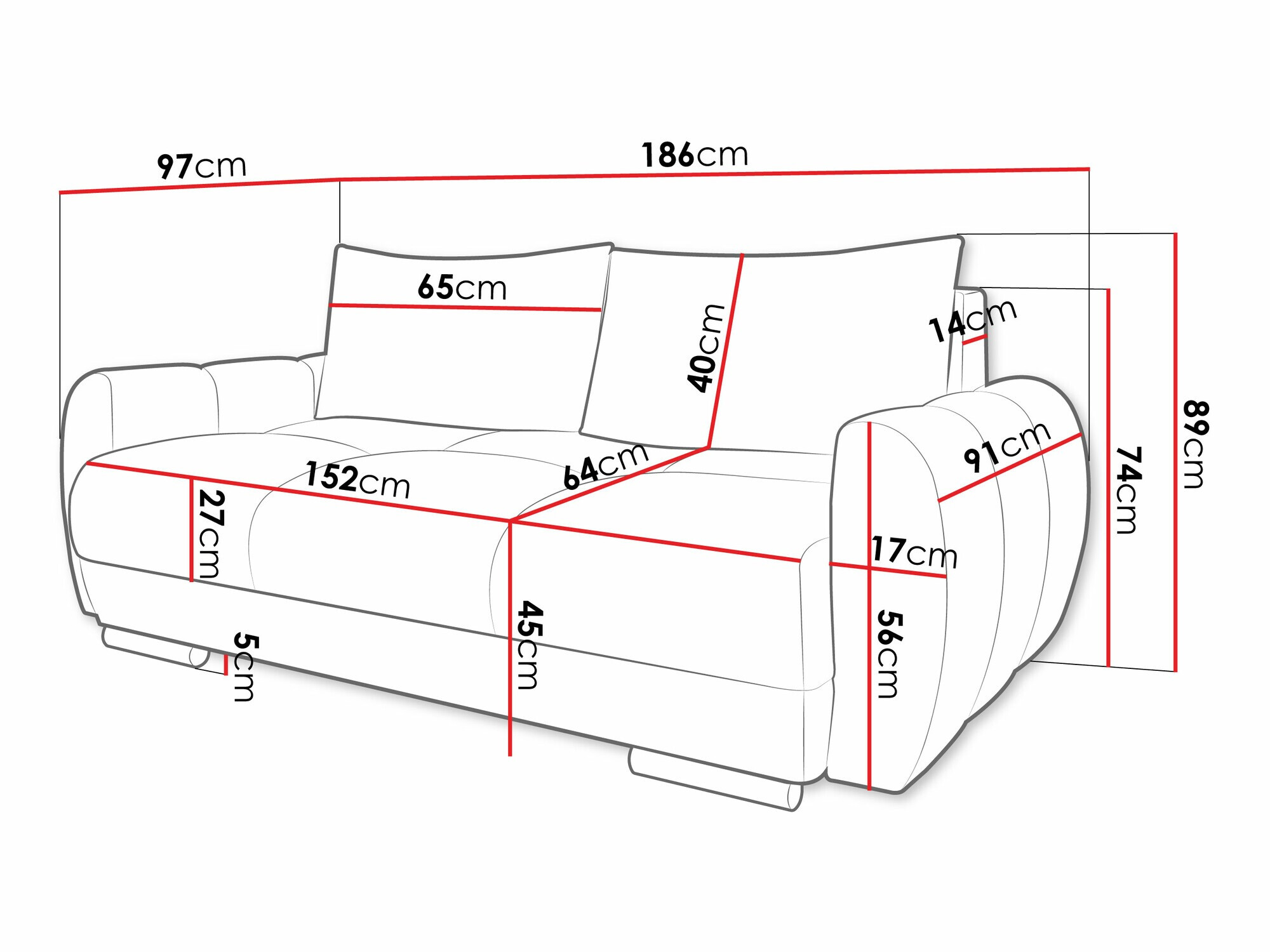 Sofá Signis II (Velo 621)
