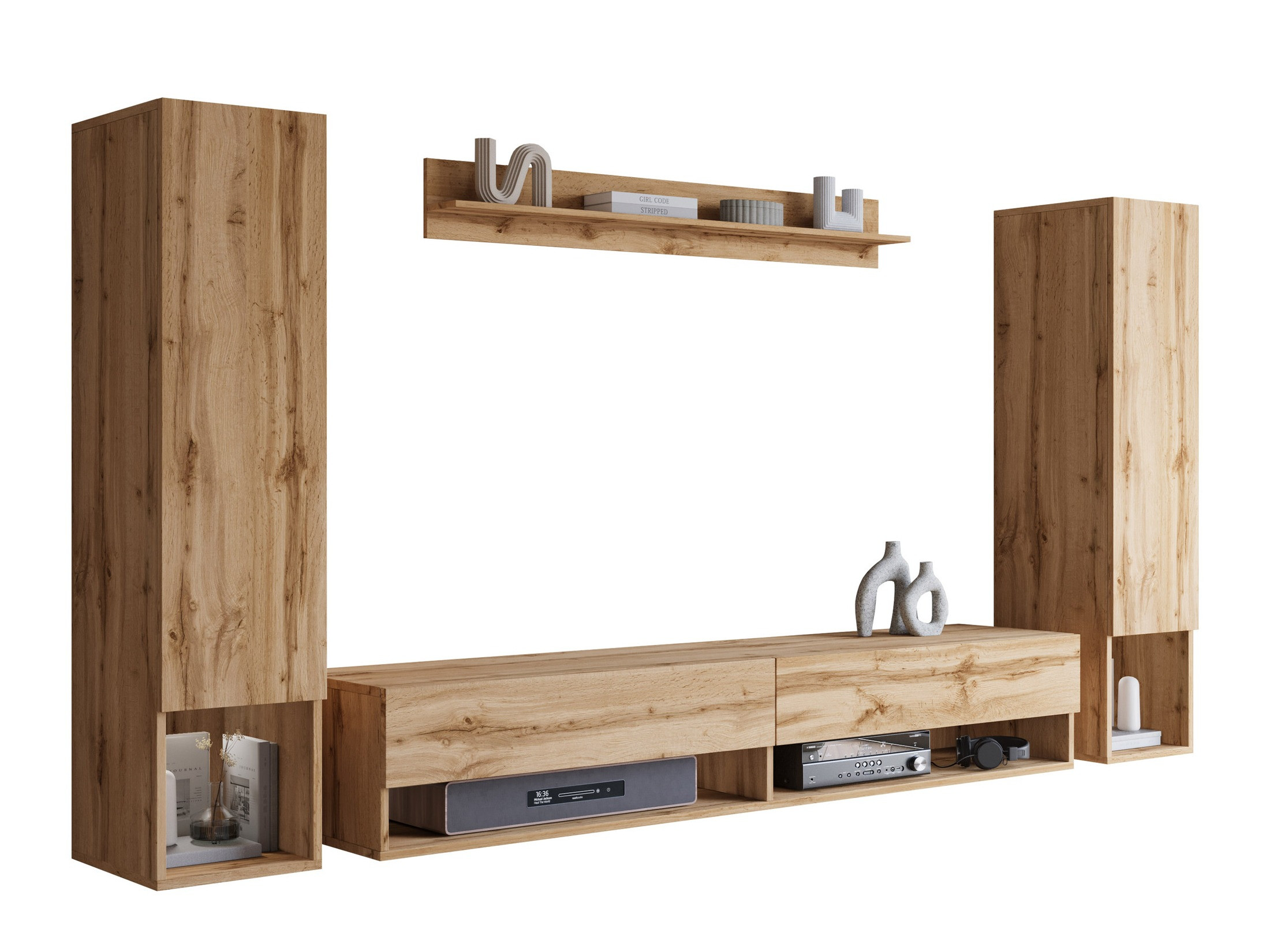 Conjunto de salón Sarasota 176 (Roble wotan)