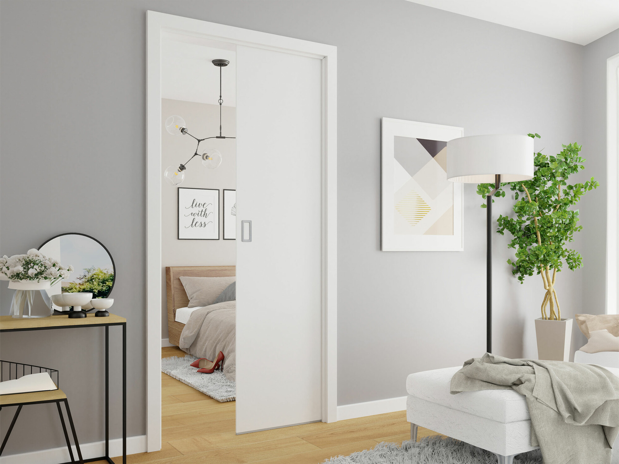 Puerta corredera Dover 220 (Blanco)