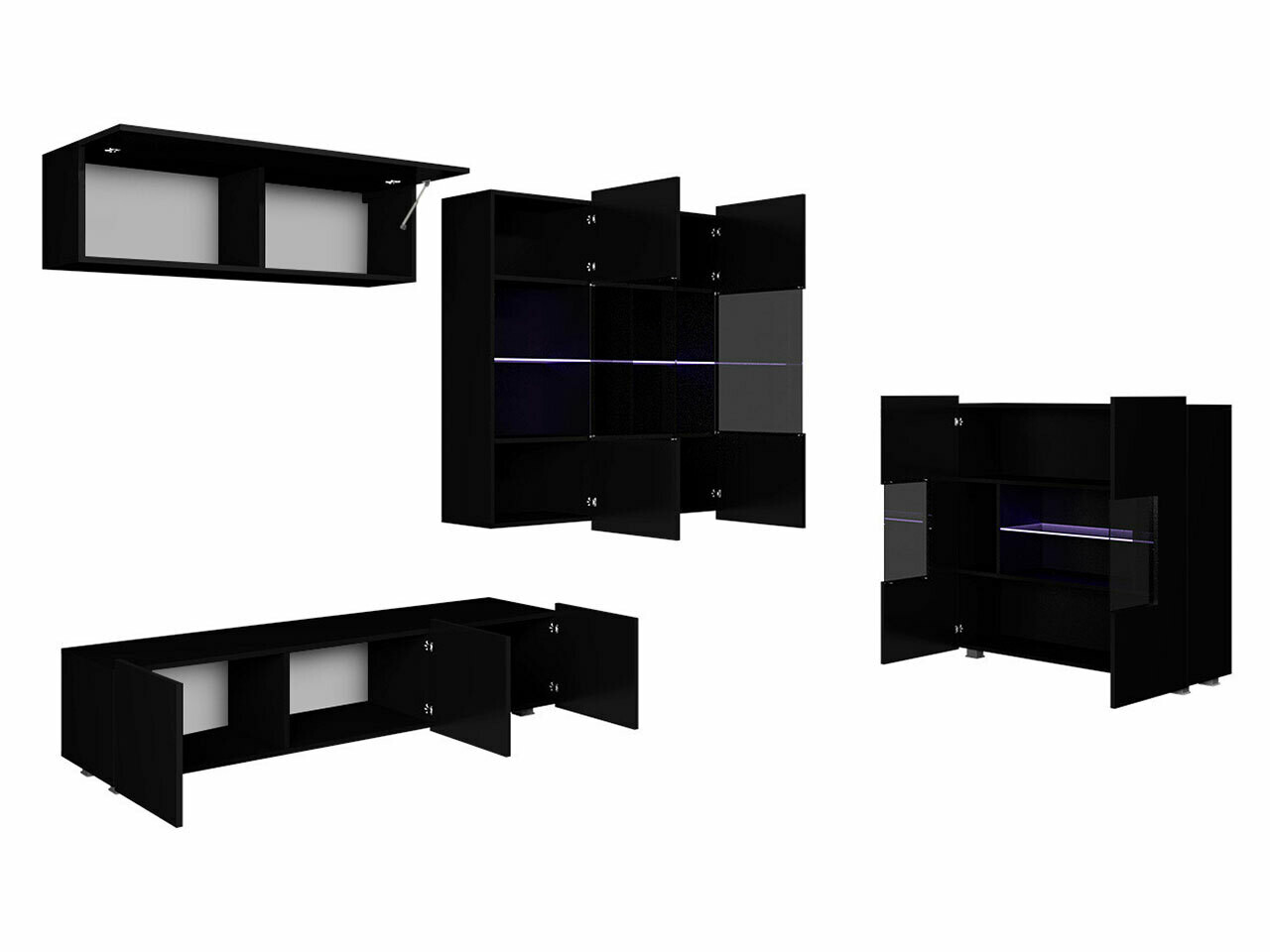 Conjunto de salón Tivdalu 110 (Roble dorado)