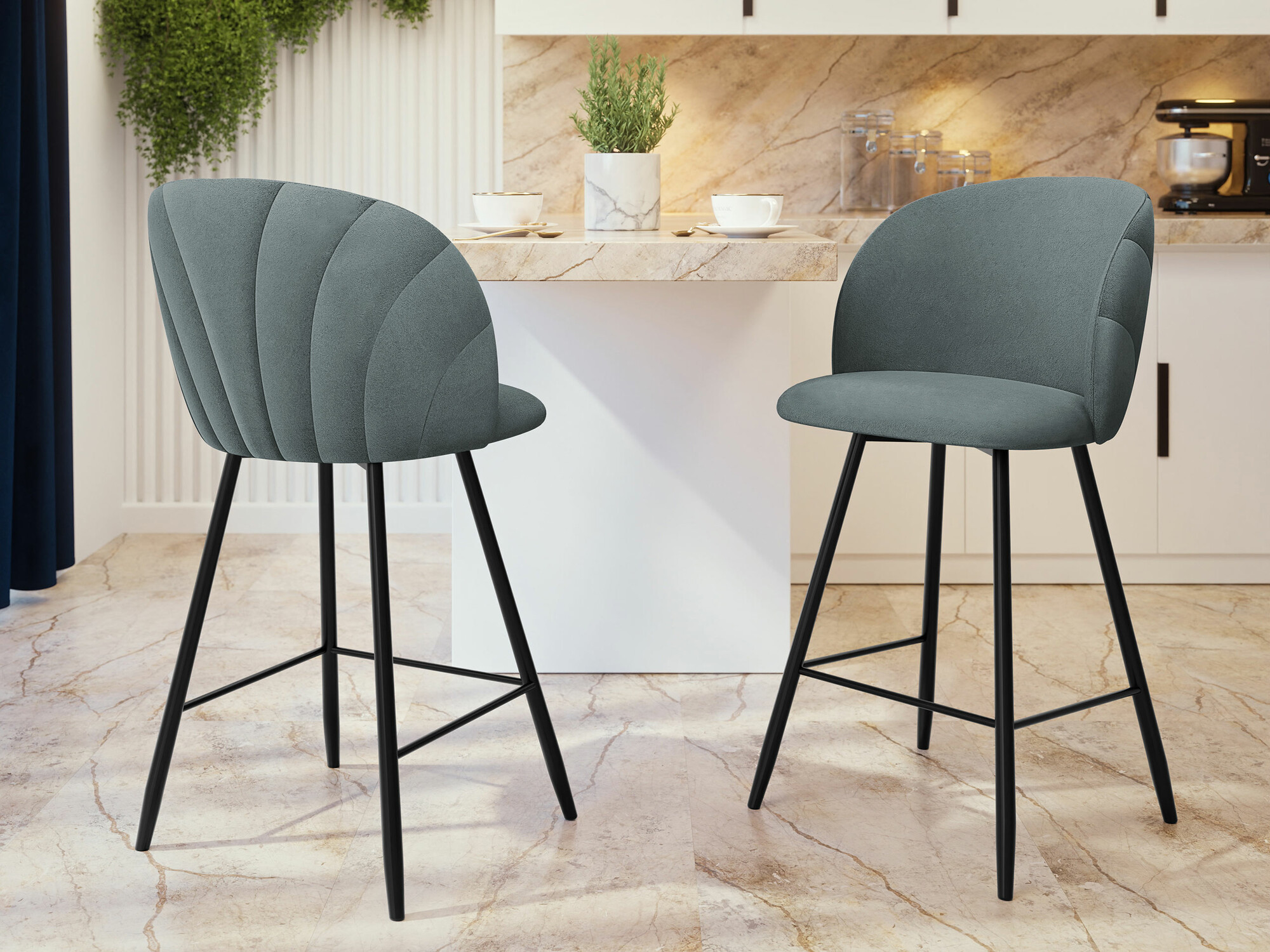 Silla de barra Sparks 204 (Royal Velvet 20)