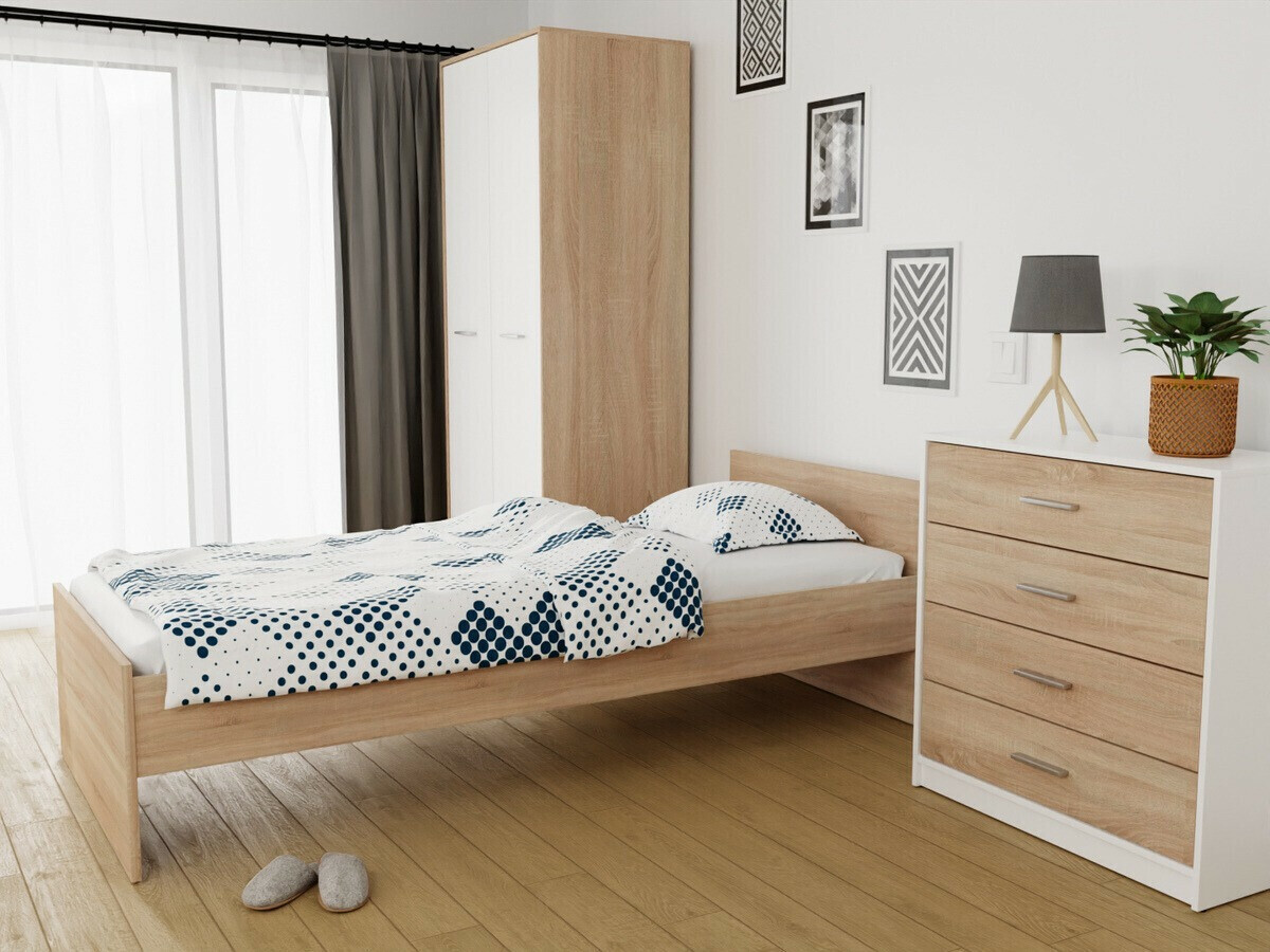 Cama Novsore 126 (Roble Sonoma)