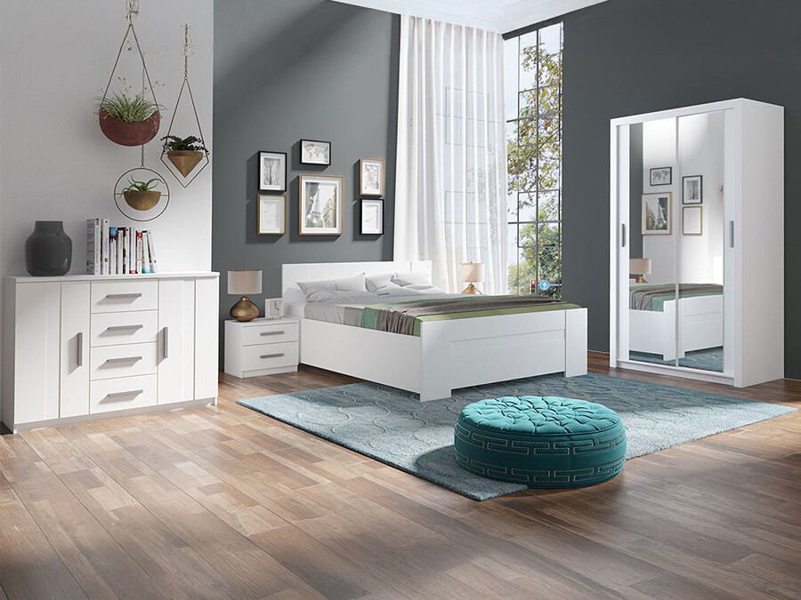 Conjunto de dormitorio Catromi 112 (Blanco)