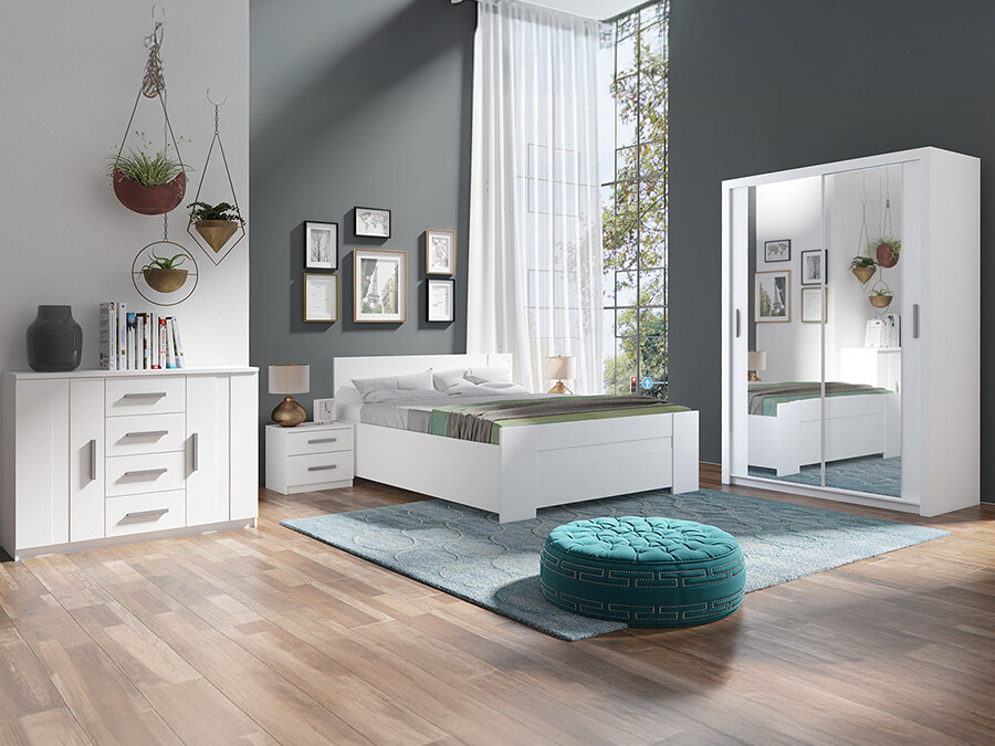 Conjunto de dormitorio Catromi 113 (Blanco)