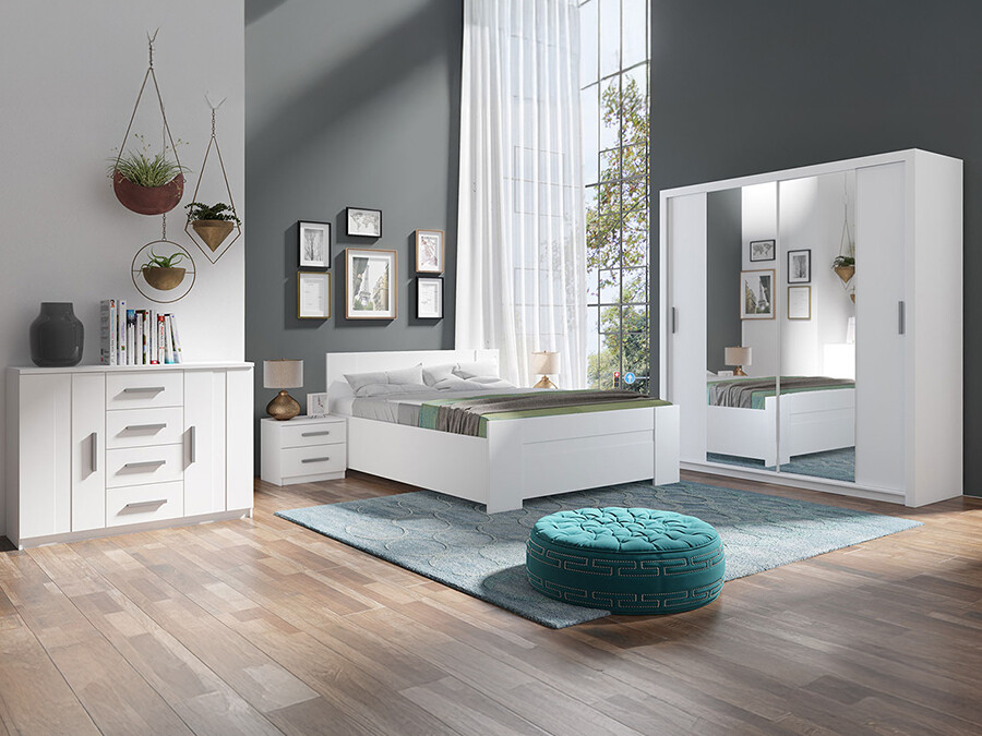 Conjunto de dormitorio Catromi 114 (Blanco)