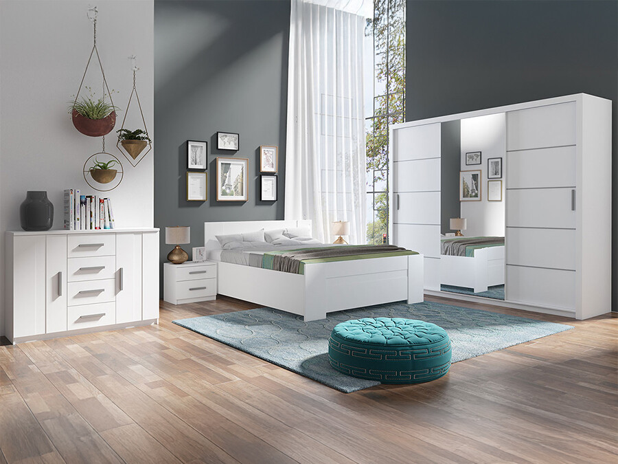 Conjunto de dormitorio Catromi 116 (Blanco)