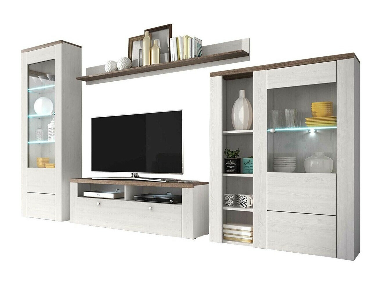 Conjunto de salón Salelbo 100 (Cebolla de alerce + Trufa roble)