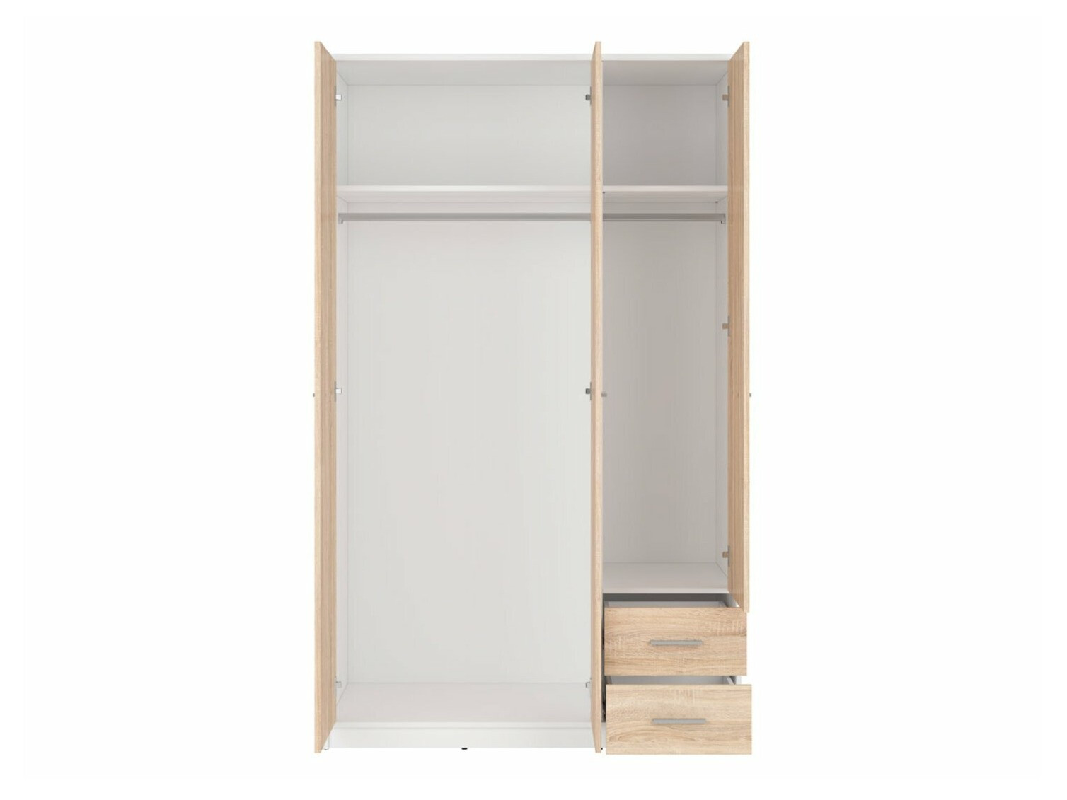 Armario Novsore 134 (Blanco + Roble Sonoma)