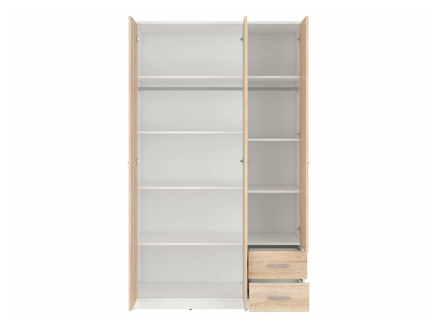 Armario Novsore 134 (Blanco + Roble Sonoma)
