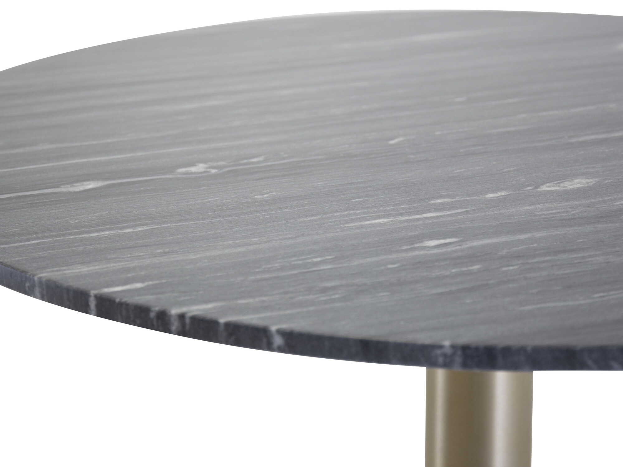 Mesa Dallas 175 (Mármol negro + Latón)