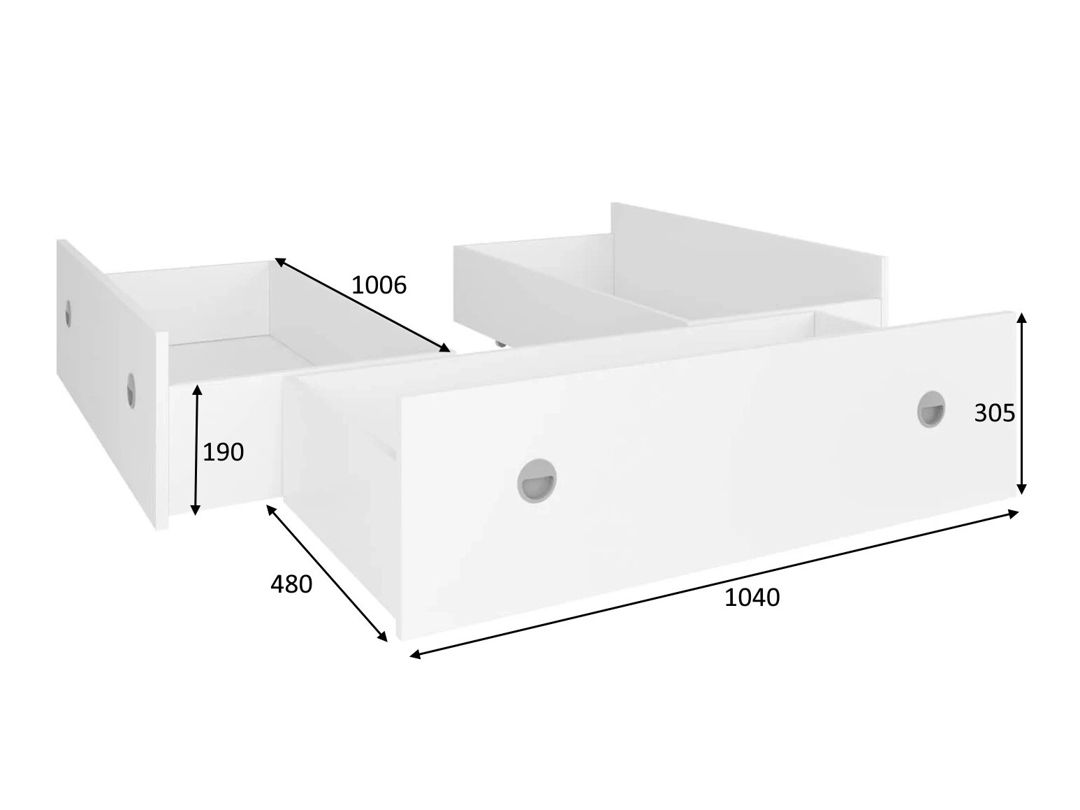 Almacenaje Novsore 129 (Blanco) (3 uds.)