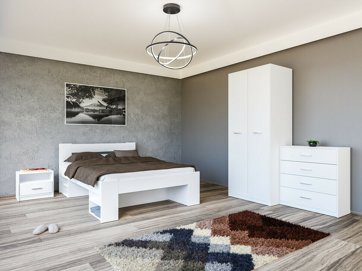 Conjunto de dormitorio Novsore 147 (Blanco)