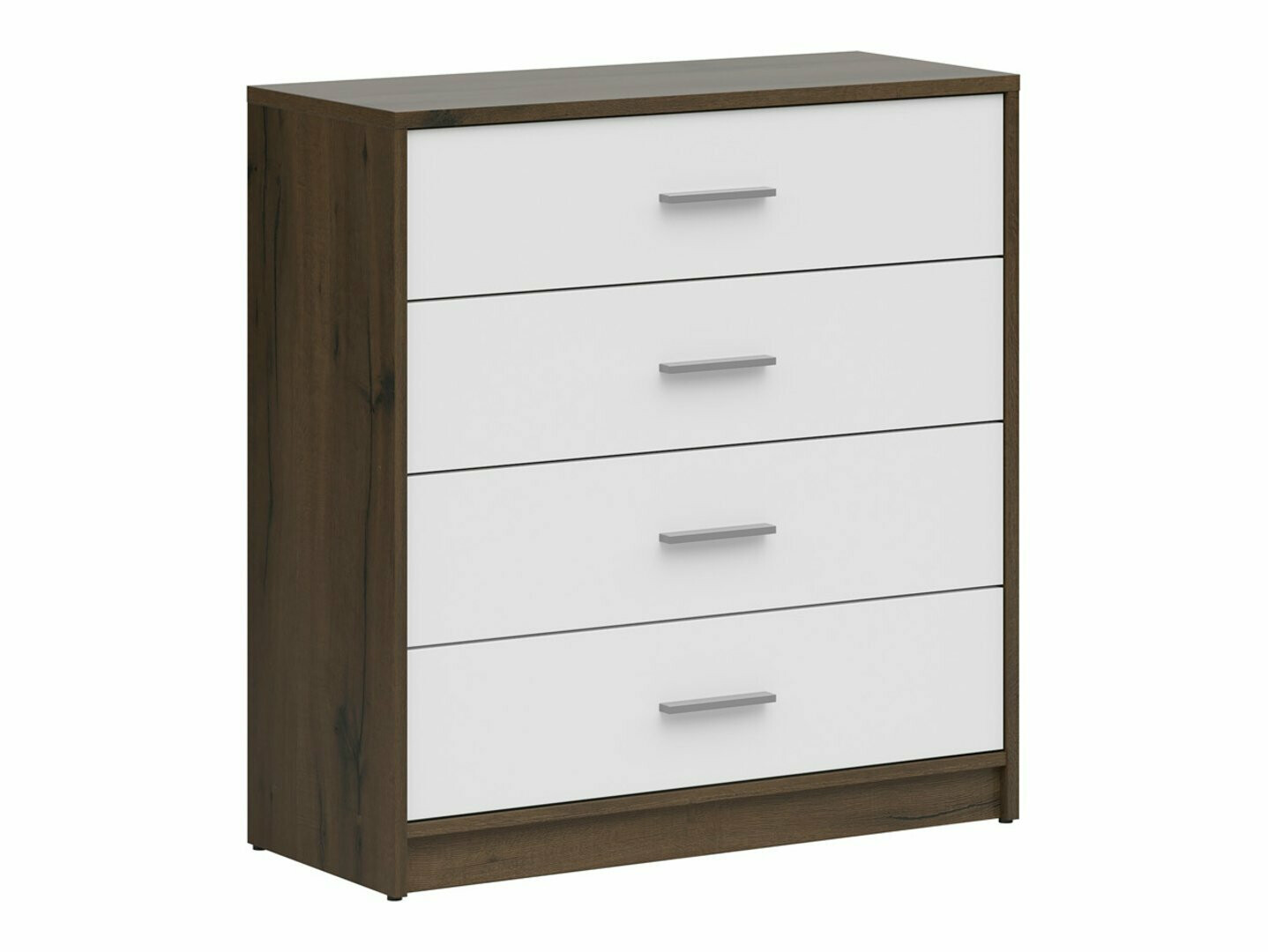 Cómoda Novsore 101 (Roble oscuro + Blanco)