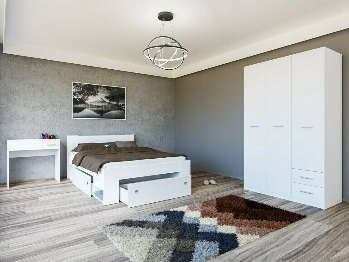 Conjunto de dormitorio Novsore 144 (Blanco)