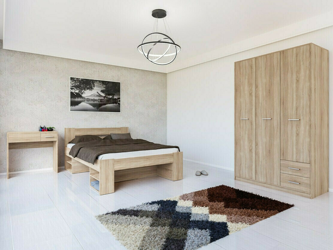 Conjunto de dormitorio Novsore 144 (Roble Sonoma)