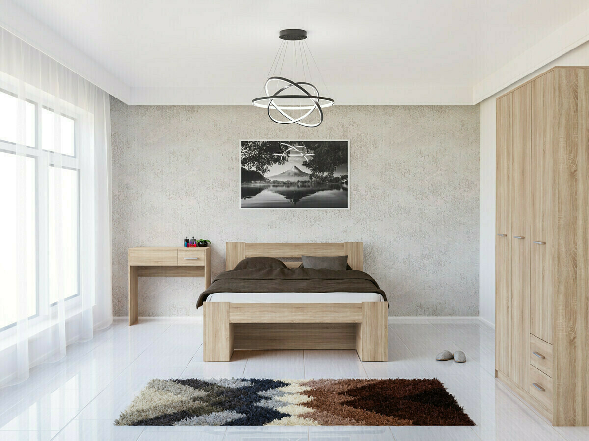 Conjunto de dormitorio Novsore 144 (Roble Sonoma)