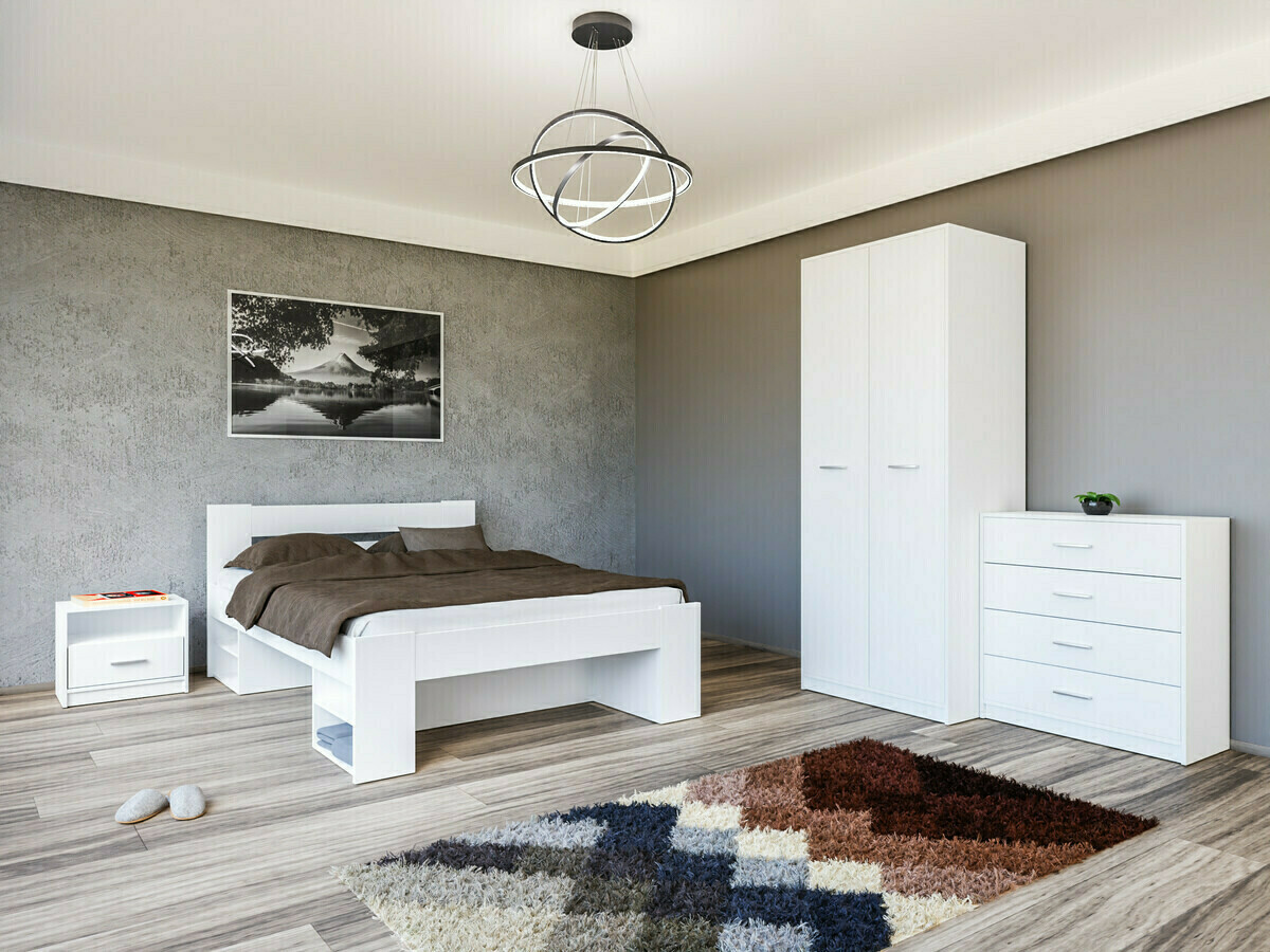 Conjunto de dormitorio Novsore 147 (Blanco)