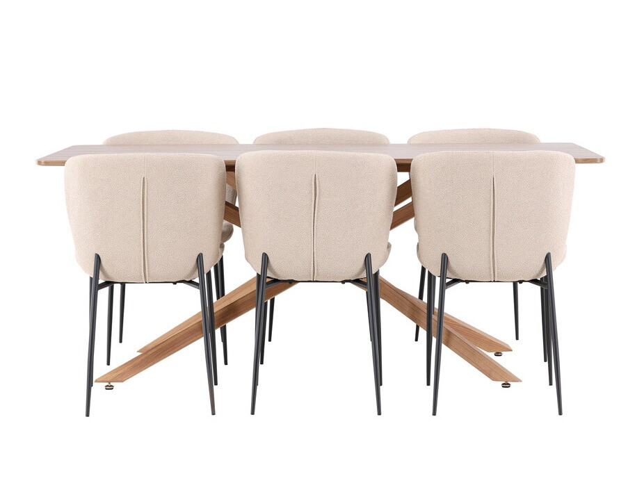Conjunto de mesas y sillas para comedor Dallas 5102 (Beige)