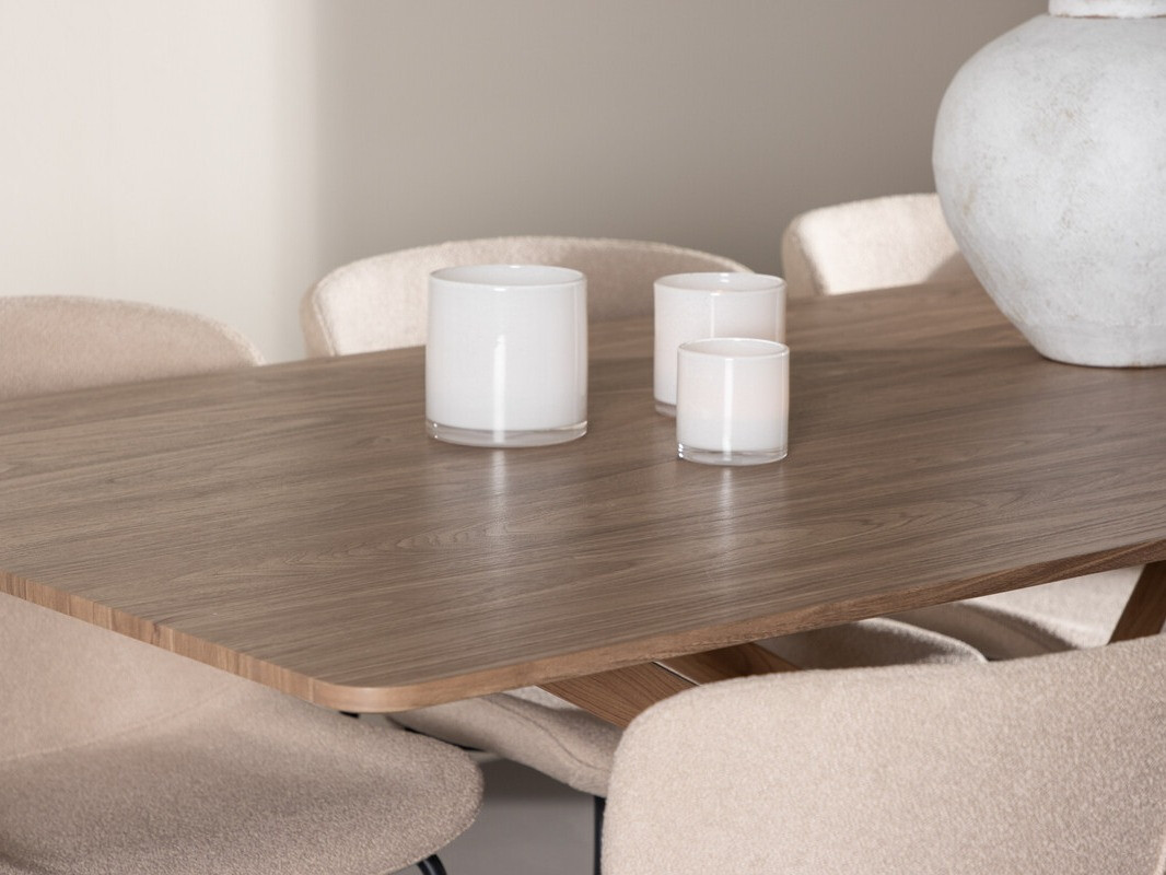 Conjunto de mesas y sillas para comedor Dallas 5102 (Beige)