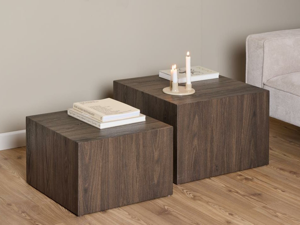 Conjunto mesa de centro Norsica 603 (Marrón)