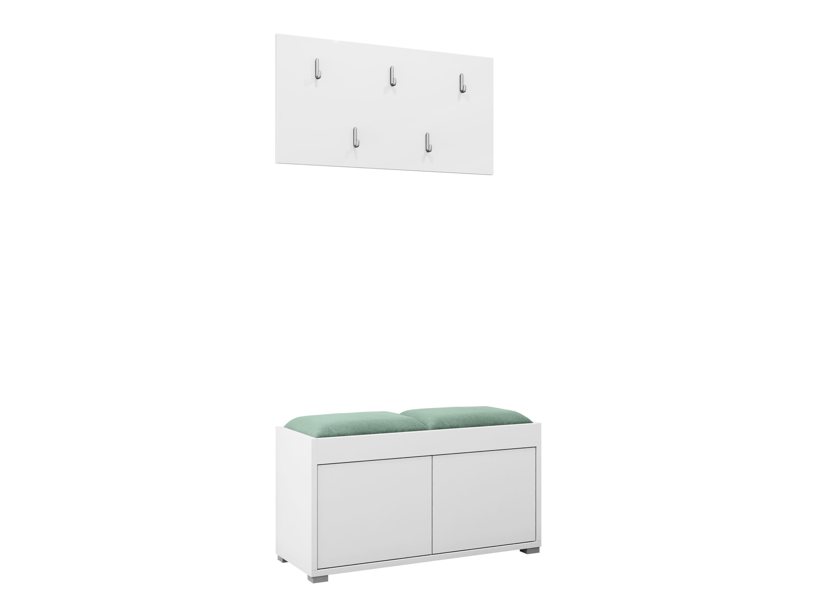 Conjunto para recibidor Comfivo Tutela (Blanco)