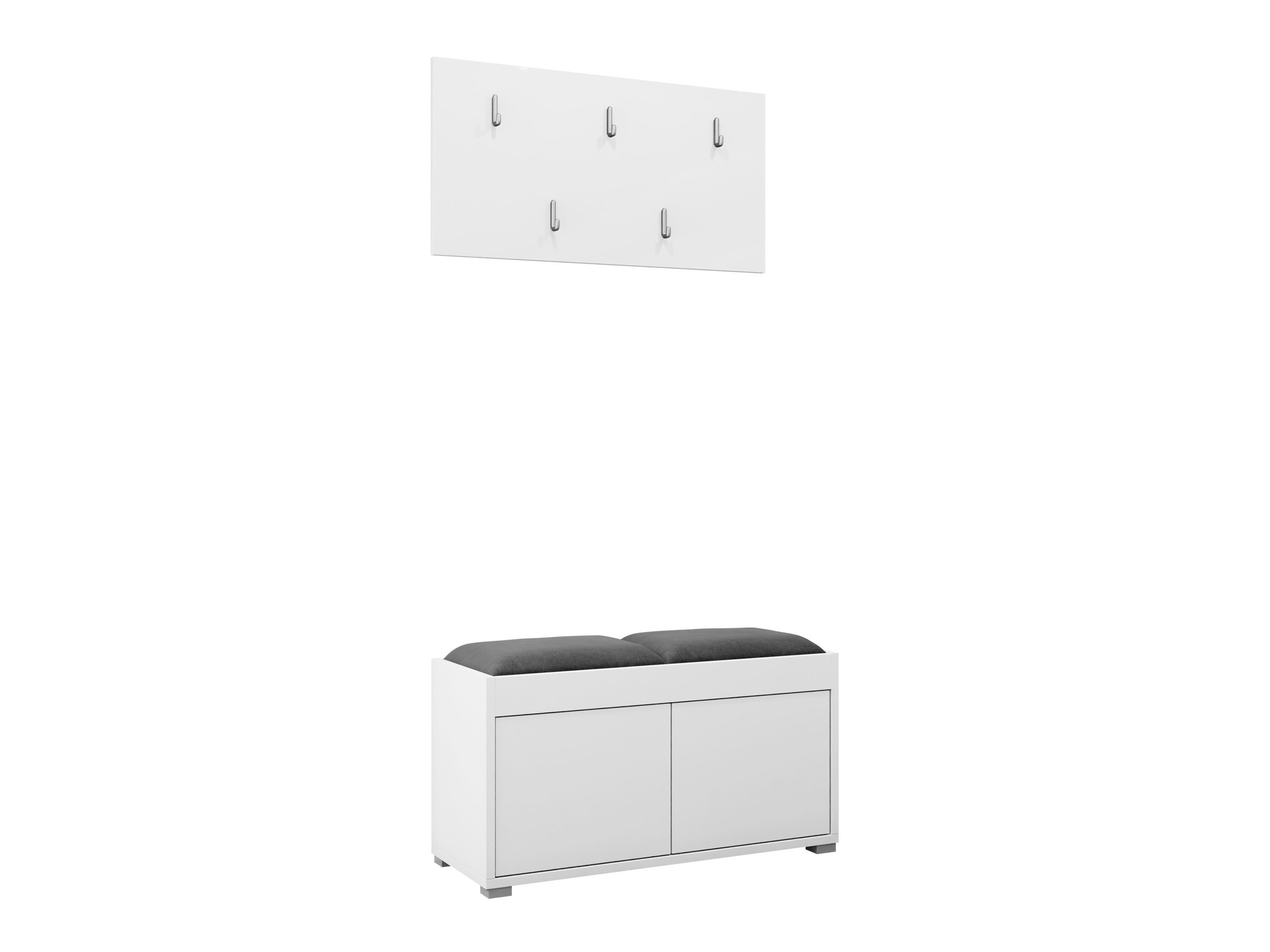 Conjunto para recibidor Comfivo Tutela (Blanco)