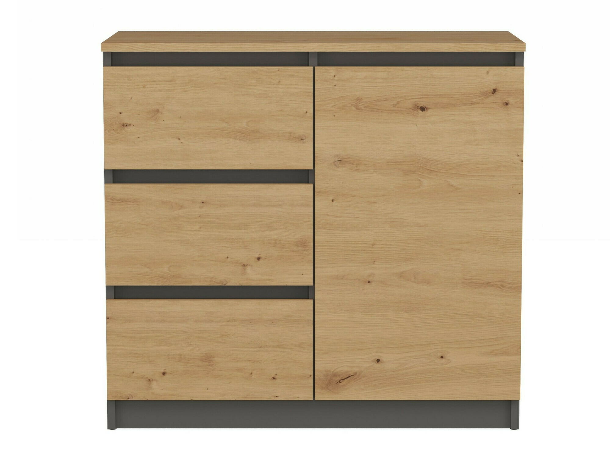 Cómoda Elbvelu 109 (Antracita + Roble Artisan)