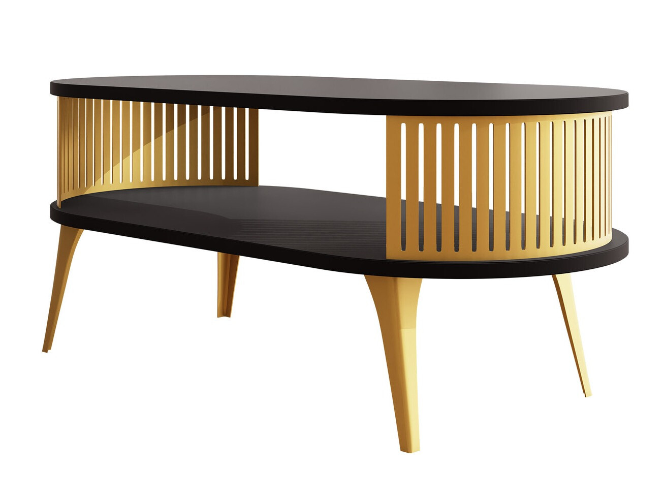 Mesa de centro Sordore 106 (Dorado + Negro)