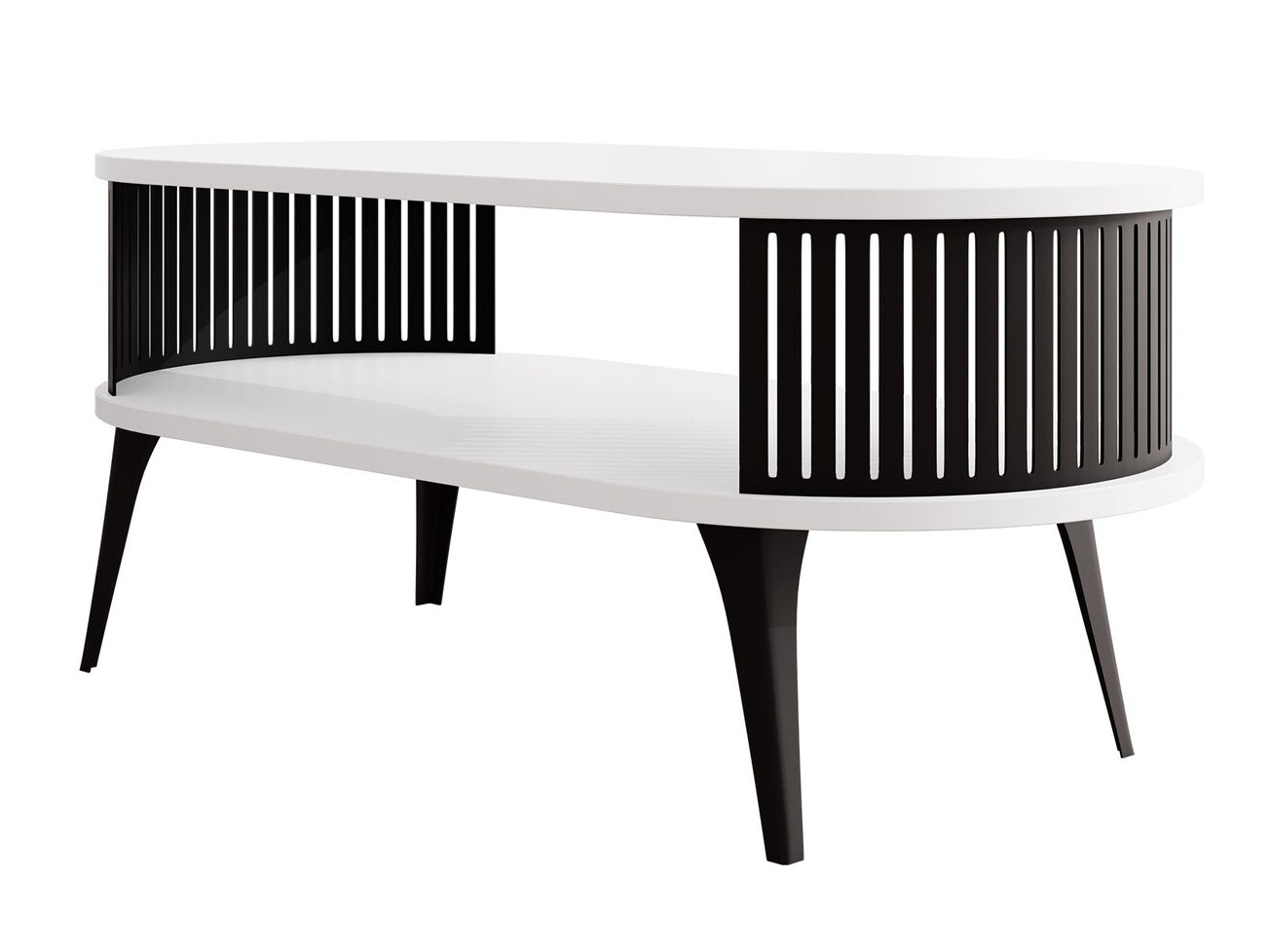 Mesa de centro Vitum III (Negro + Blanco)