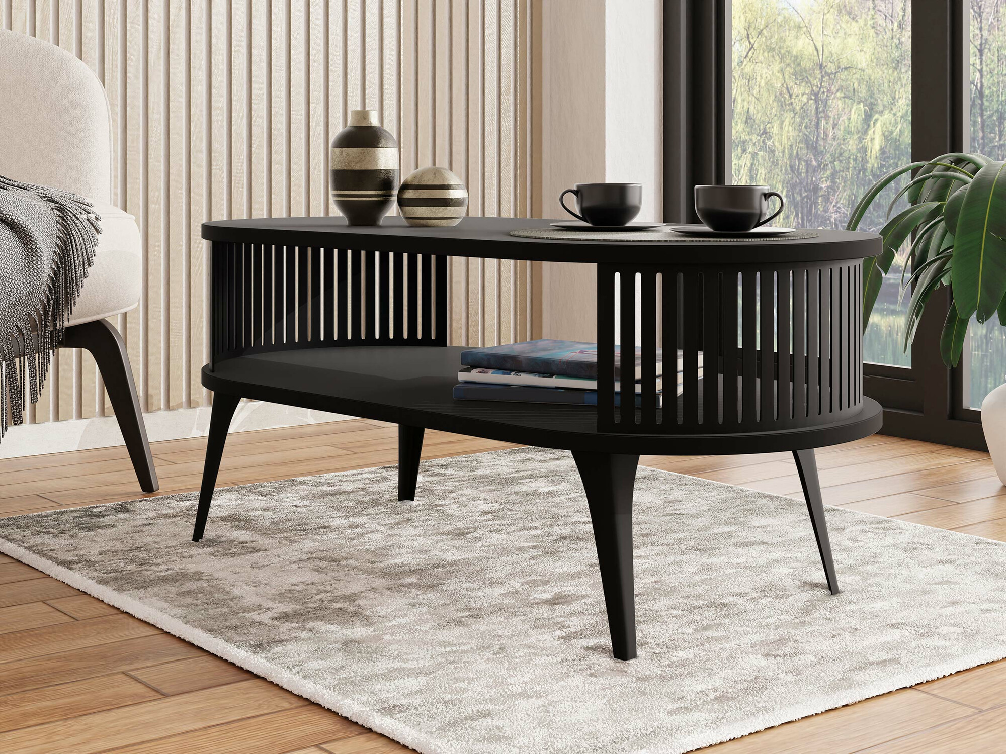 Mesa de centro Vitum III (Negro)