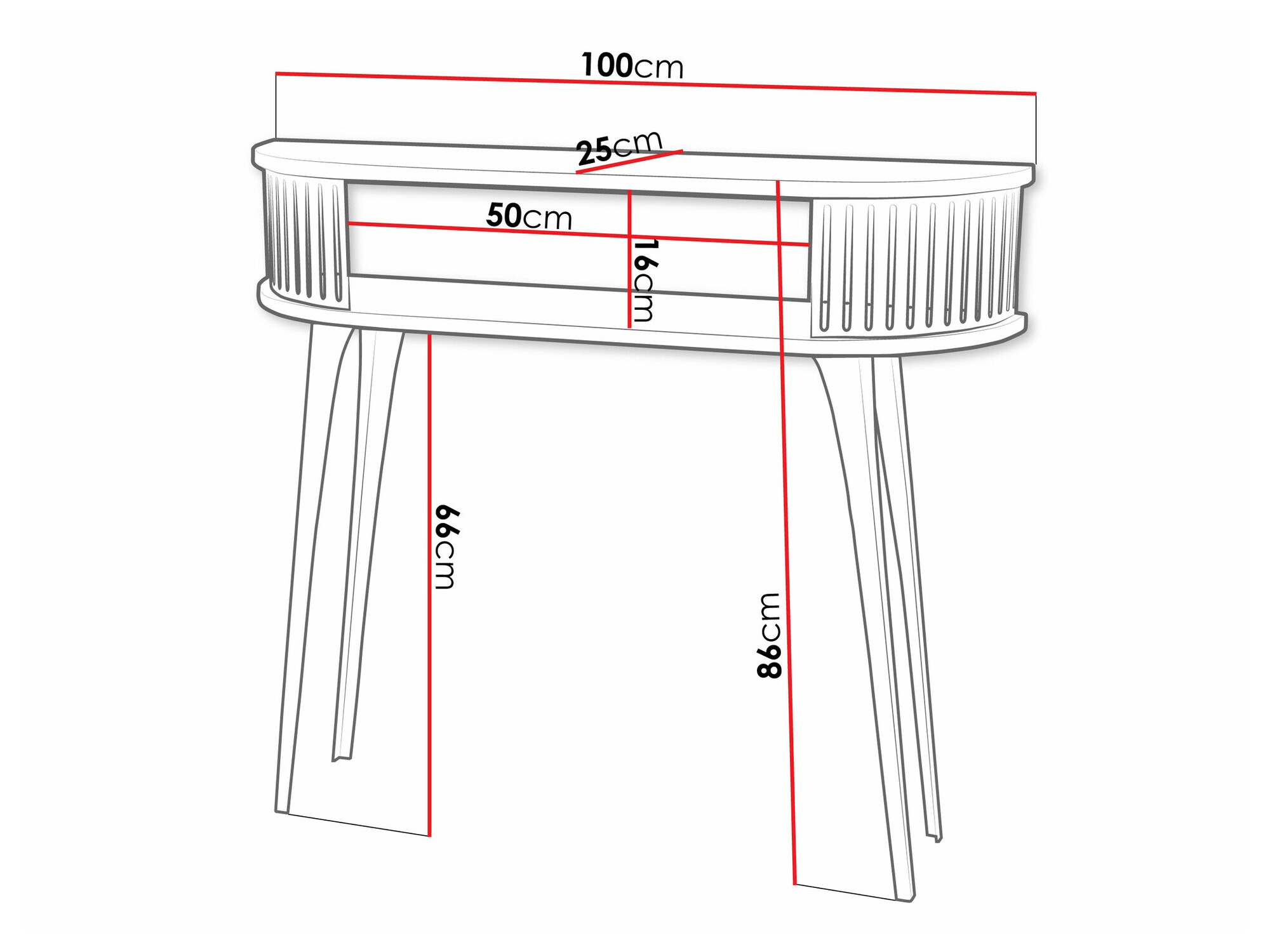 Consola Sordore 112 (Dorado + Mármol negro)