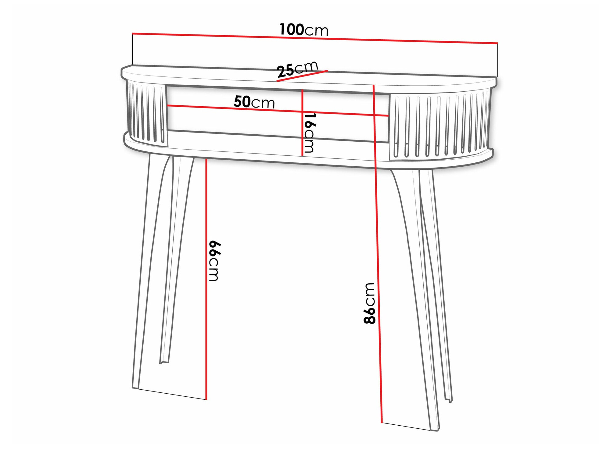 Consola Sordore 113 (Rosa + Negro)