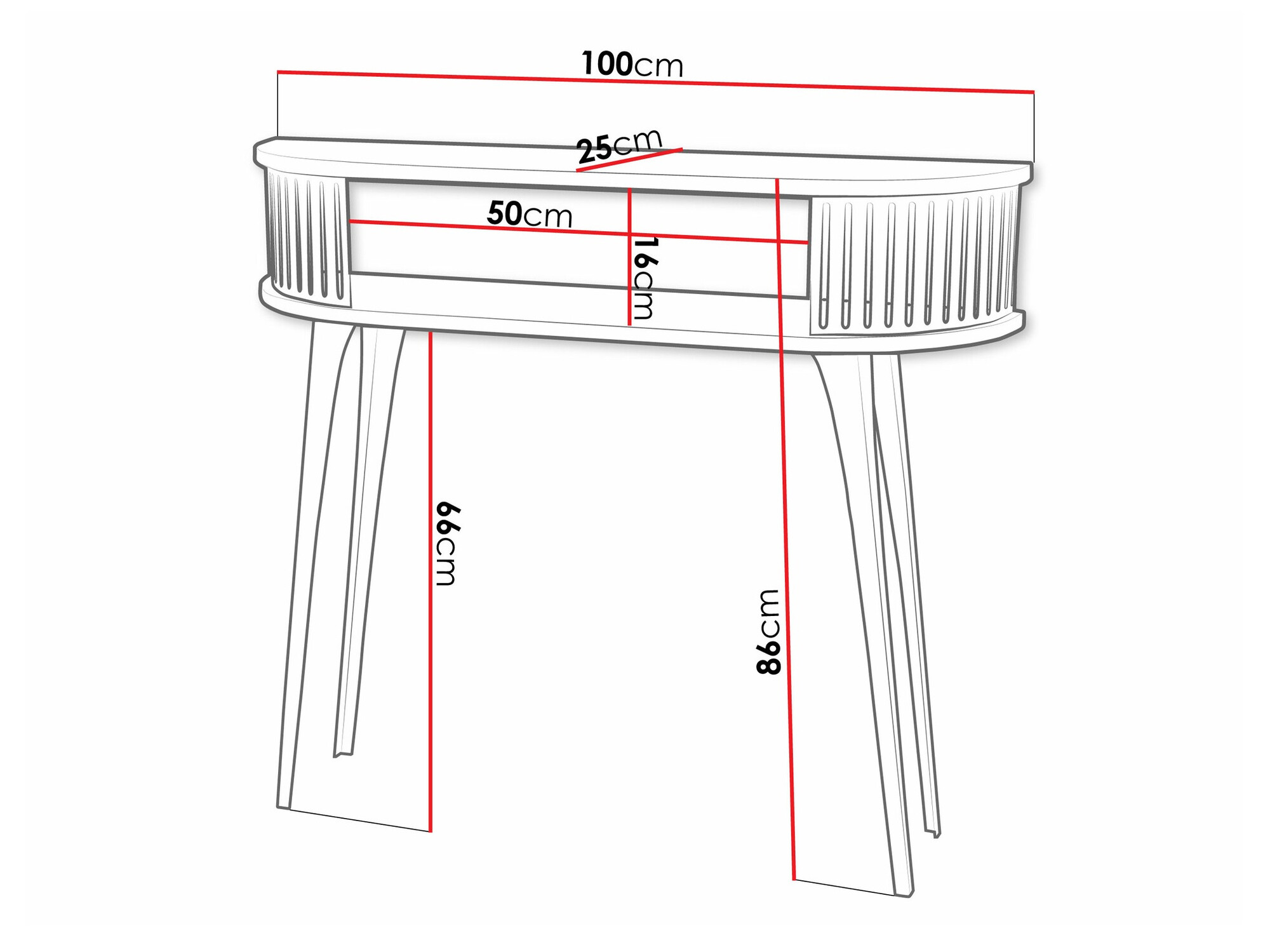 Consola Vitum II (Rosa + Blanco)