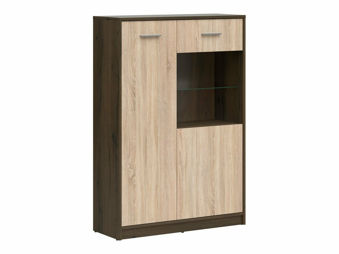 Estantería Novsore 138 (Roble oscuro + Roble Sonoma)