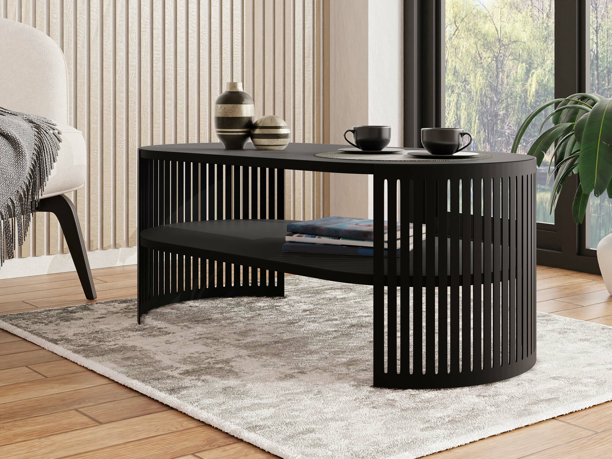 Mesa de centro Civer III (Negro)