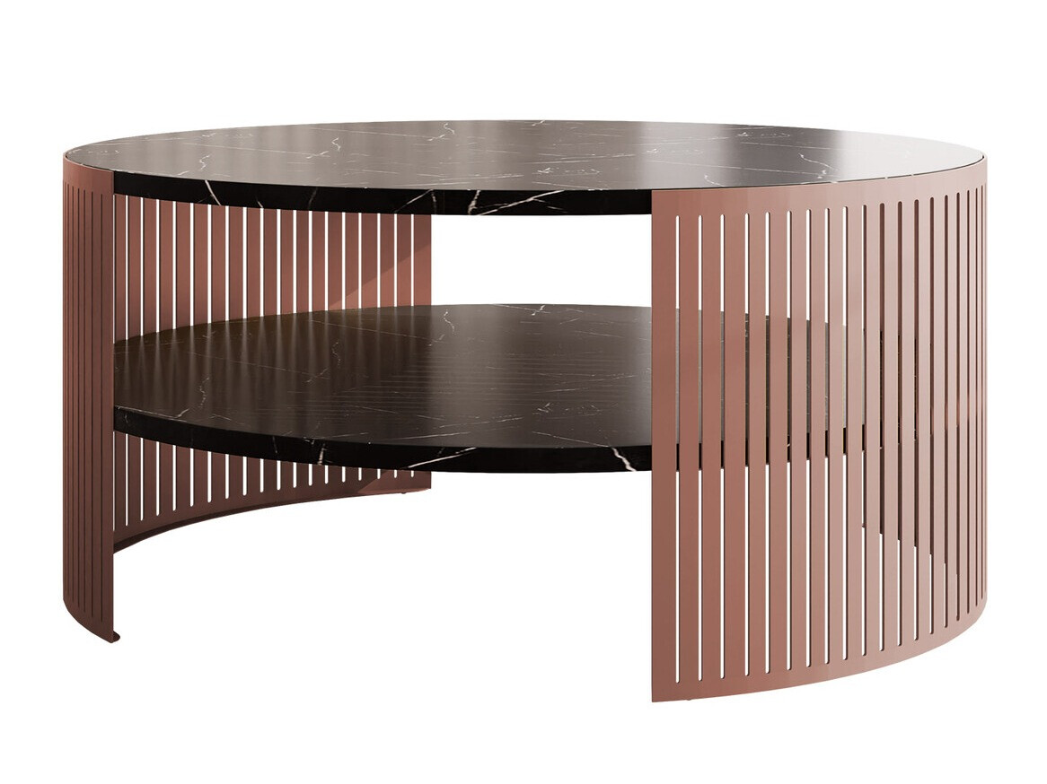 Mesa de centro Evanola 102 (Rosa + Mármol negro)