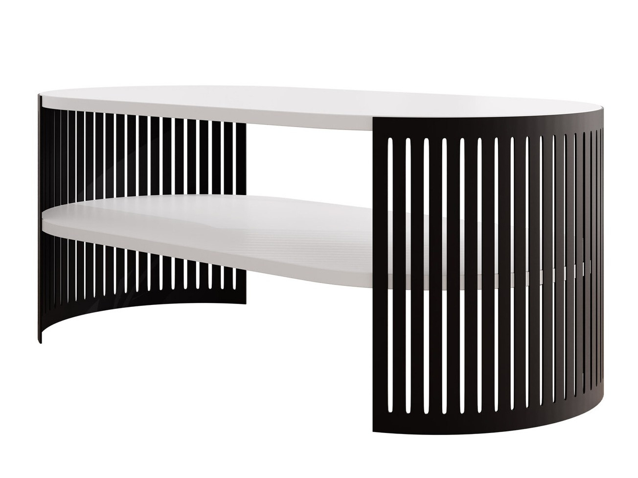 Mesa de centro Evanola 103 (Negro + Blanco)