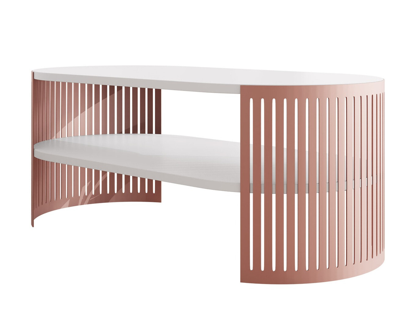 Mesa de centro Evanola 105 (Rosa + Blanco)