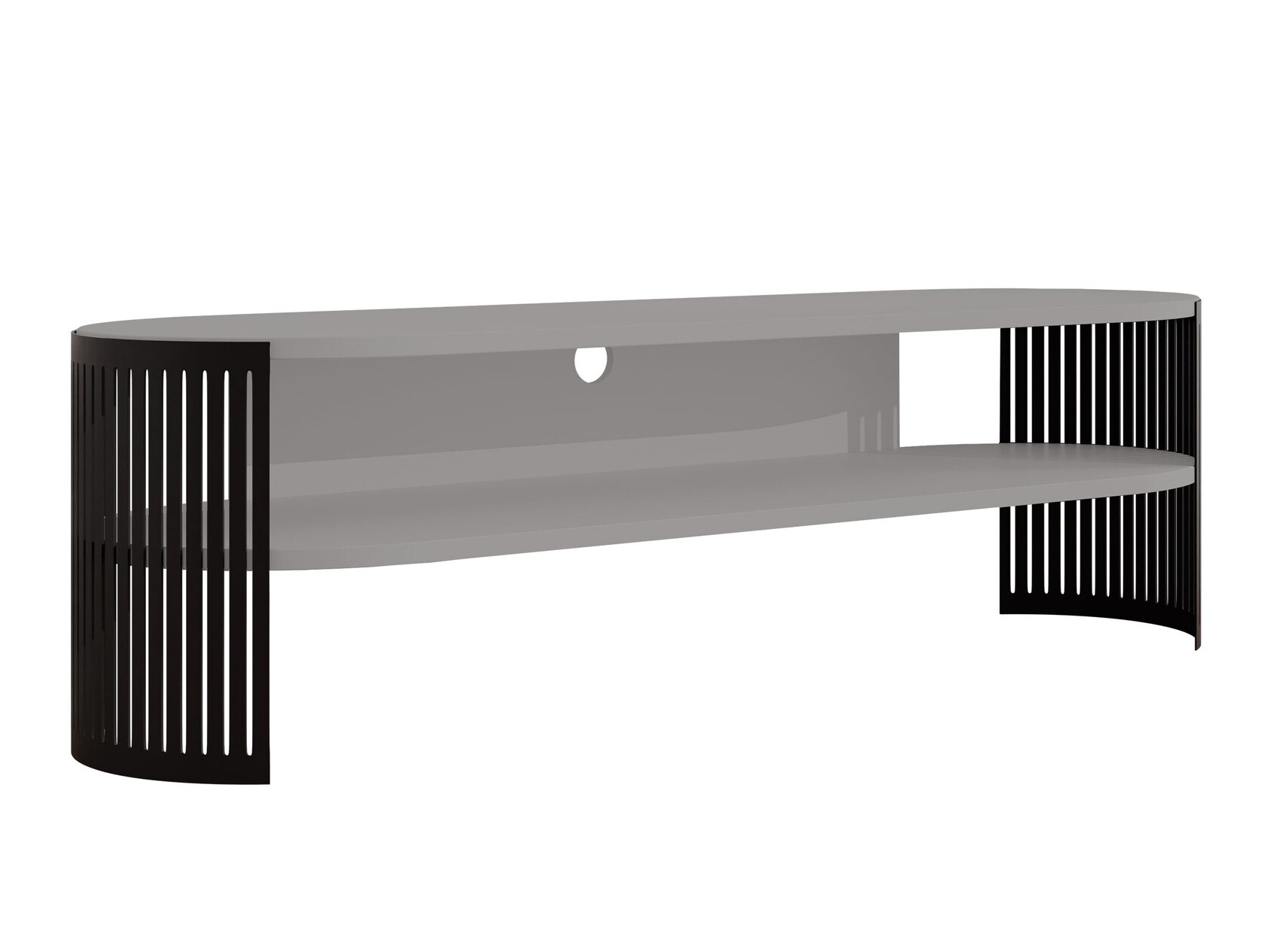 Mueble TV Civer (Negro + Grafito)