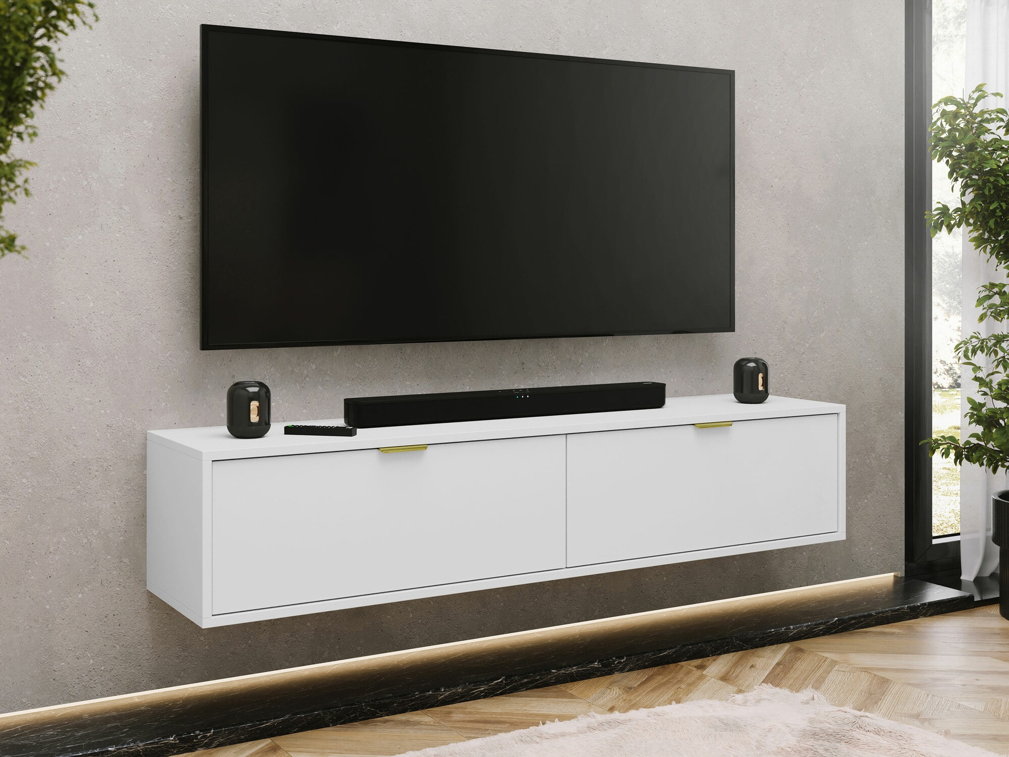 Mueble TV Hamilton 100 (Blanco)