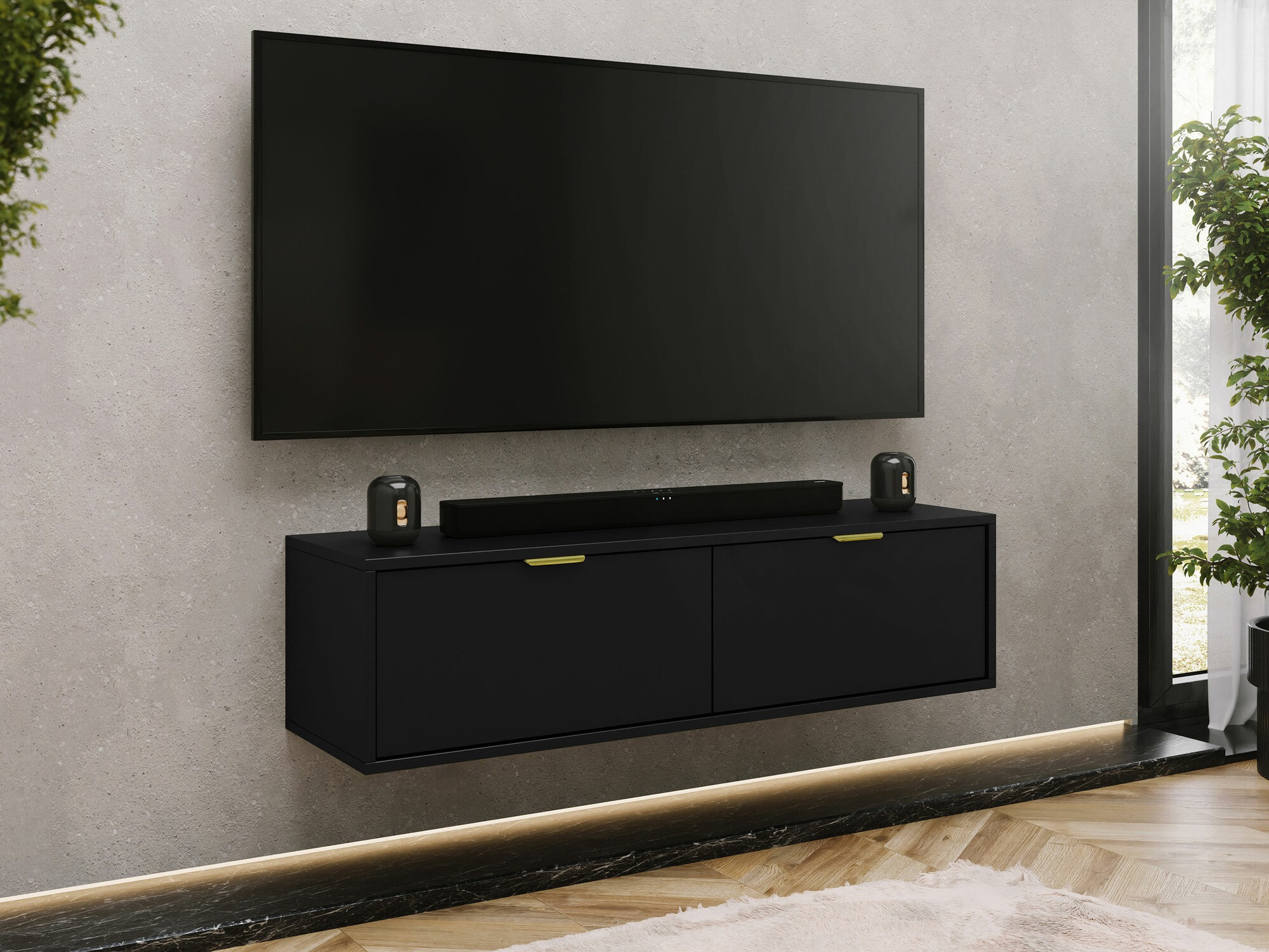 Mueble TV Hamilton 100 (Negro)