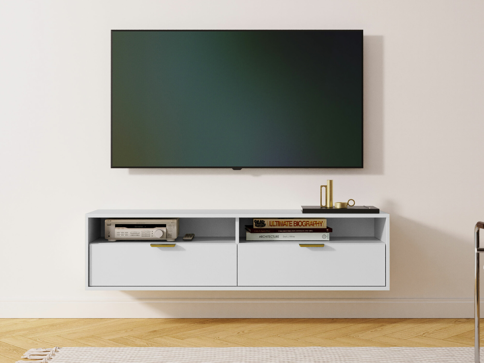 Mueble TV Hamilton 102 (Blanco)