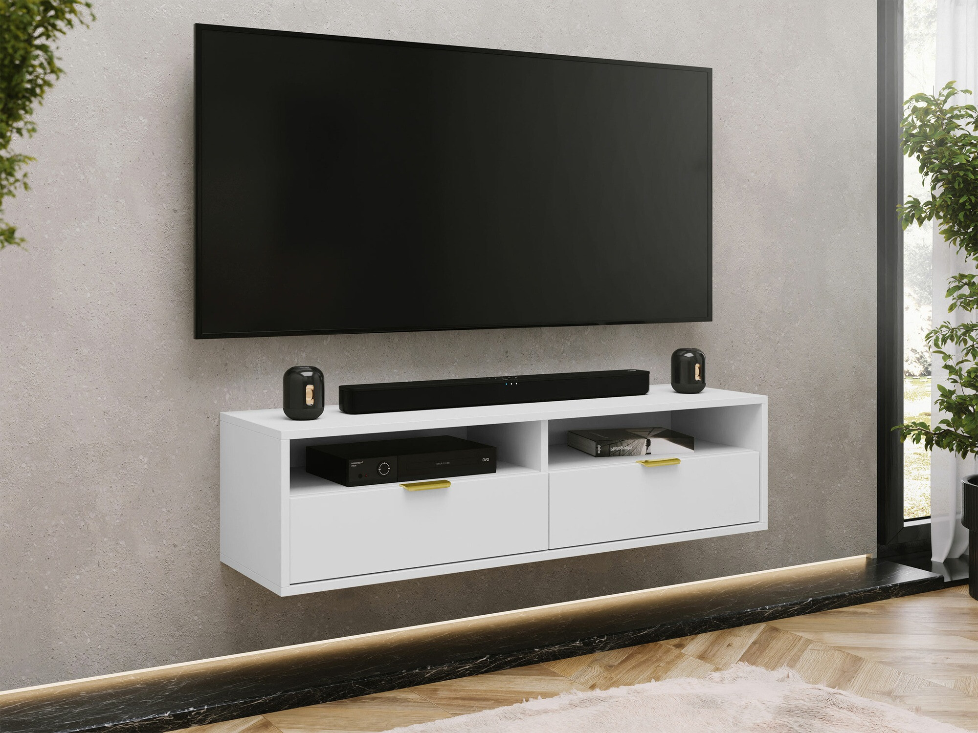 Mueble TV Hamilton 102 (Blanco)