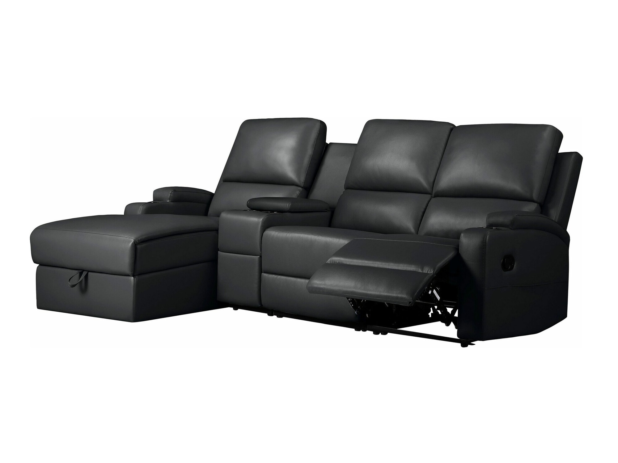 Sillón reclinable de ángulo suave Denton 1368 (Negro)