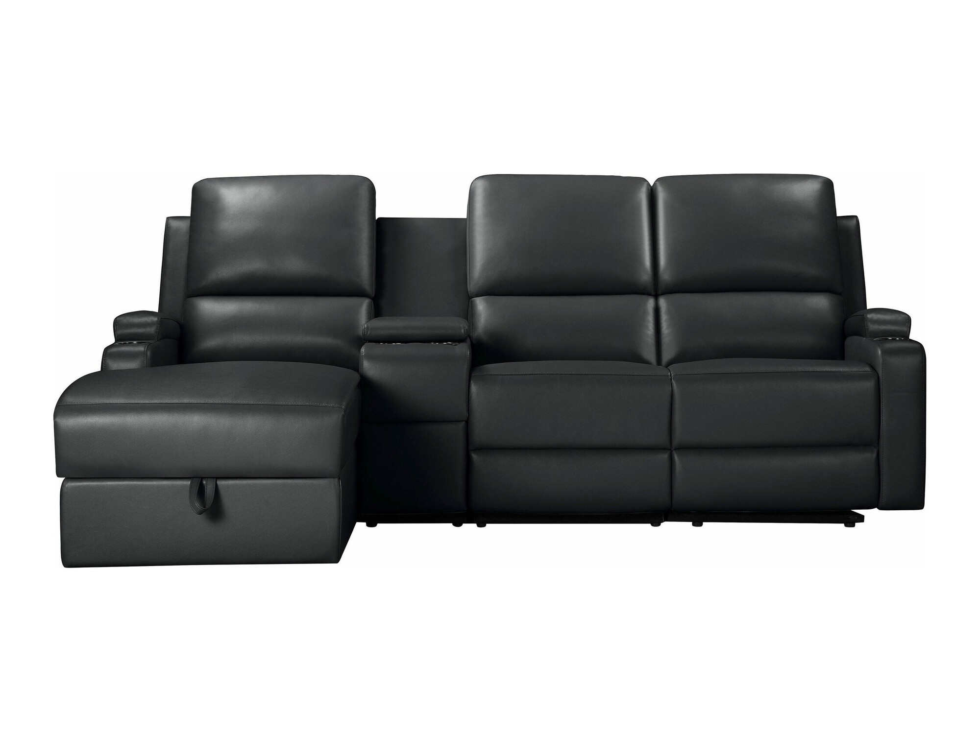 Sillón reclinable de ángulo suave Denton 1368 (Negro)